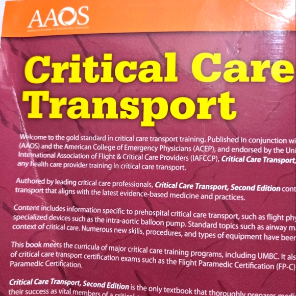 Critical Care Transport Book 2nd edition - Picture 7 of 8